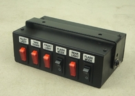 Schwarzer Lichtstrahl-Schalter des Stahlgehäuse-LED mit Sirene für Notfahrzeug beleuchtet
