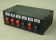 Schwarzer Lichtstrahl-Schalter des Stahlgehäuse-LED mit Sirene für Notfahrzeug beleuchtet