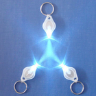 Benutzerdefinierte personalisierte Geschenke PVC, Metall weiß Taschenlampe Schlüsselanhänger, Mini Led Keychain
