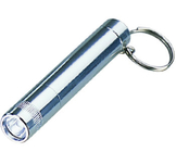 Werbe Metall Taschenlampen Schlüsselanhänger, Mini Led Schlüsselanhänger mit Logo Silk Screen gedruckt