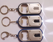 Werbeartikel Mini Metall / Kunststoff led Taschenlampe Schlüsselanhänger / Keyring torch mit Logo