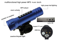 Justierbare LED Taschenlampen-Fackel des tragbaren Röhrenblitz-mit MP3-Player YSF - MT08