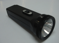 Schwarzer Fall-wieder aufladbarer Notplastik geführte Fackel-Taschenlampe mit 3 LED