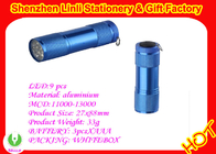 Aluminium blau 9 LED Mini Taschenlampe mit 3pcs * AAA-Batterie