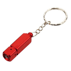Promo LED Mini Metall, Kunststoff rot Taschenlampe Schlüsselanhänger Taschenlampe mit gedruckten logo