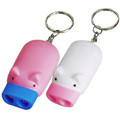 Rosa Schwein Mini-Led-Schlüsselanhänger, benutzerdefinierte solar Schlüsselanhänger / Keyring für Werbegeschenke