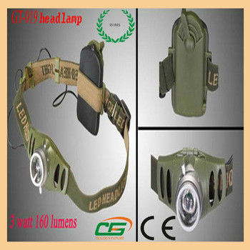 Langer Lebensdauer 3w Reachargeableled Cree-Scheinwerfer-Plastik, Scheinwerfer der hohen Leistung LED
