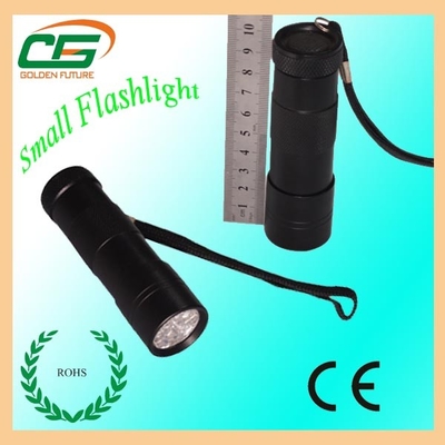 Schwarzes führte Fackel-Taschenlampen-Minialuminium 14000MCD mit Handstring