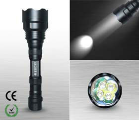 Militärische wieder aufladbare LED-Fackel, Polizei führte Taschenlampe imprägniern 900 Lumen