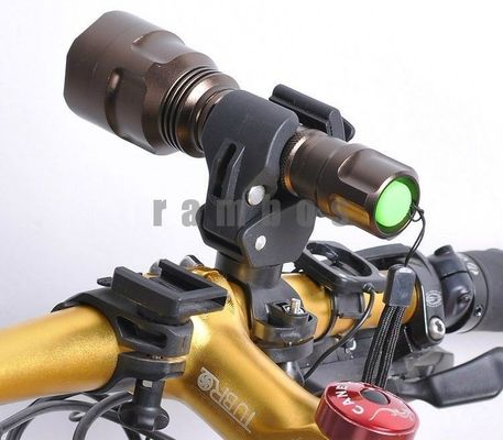 Fackel-Taschenlampen-Berg-Halter des Fahrrad-360°, Taschenlampen-Fahrrad-Lenkstangen-Wiegen-Halter des Klipp-LED