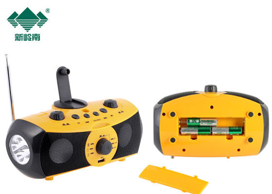 Multifunktionsaudiofackel-Taschenlampen-Radio und DVD-Spieler des spieler-mp3 Dynamo geführter