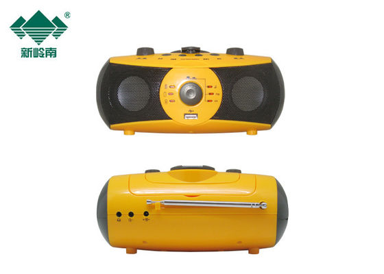 Multifunktionsaudiofackel-Taschenlampen-Radio und DVD-Spieler des spieler-mp3 Dynamo geführter
