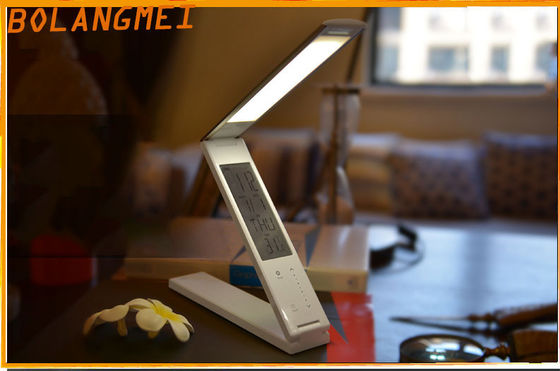 Schreibtisch-Lampe Aluminiumlegierung USBs LED mit Leselicht-Bett LCD-Kalender-/LED