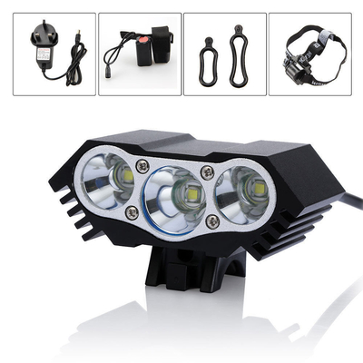 Super helle CREE XM-L U2 6000Lm 3x Dynamo-Fahrradlampe-Aluminiumlegierung