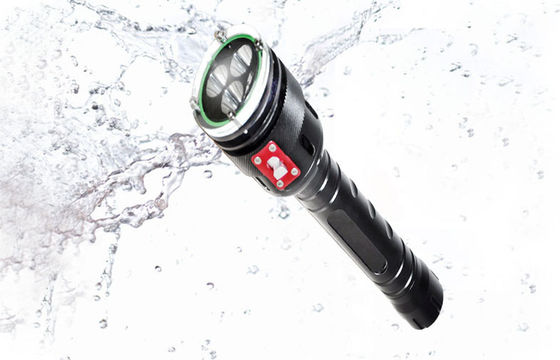 Schwarze Tauchen-Fackel 2400LM LED